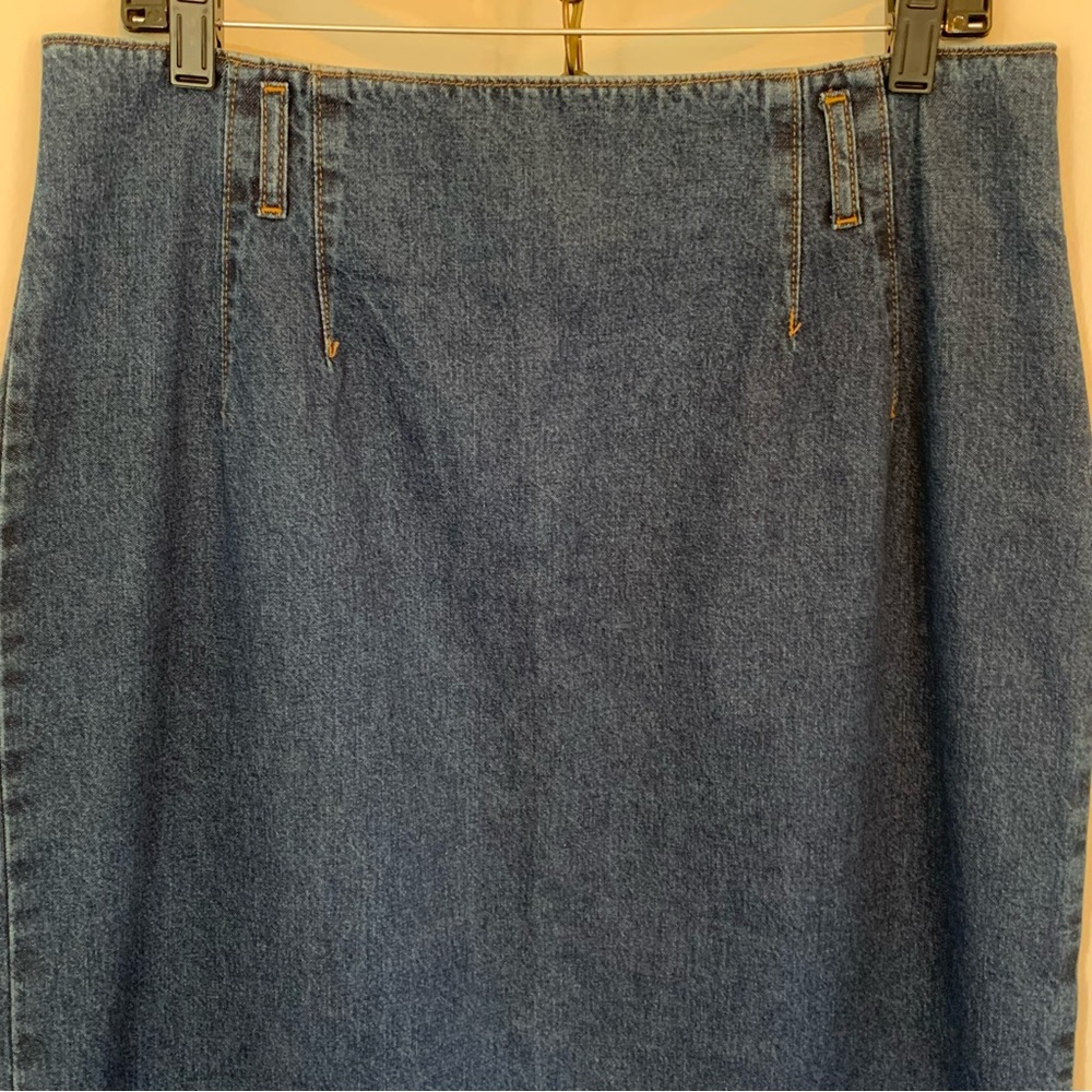 Vintage Northwest Blue Denim Midi Skirt - Picture 4 of 10